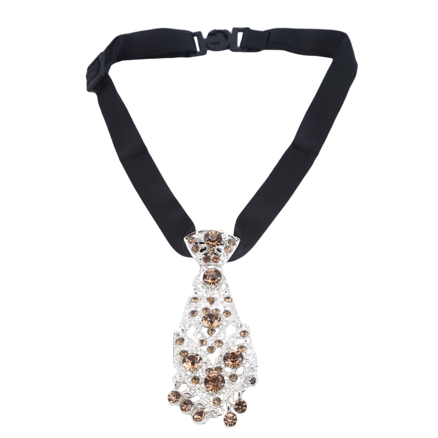 Men's Rhinestone Tie for Evening Reception