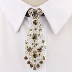Men's Rhinestone Tie for Evening Reception