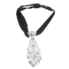 Men's Rhinestone Tie for Evening Reception