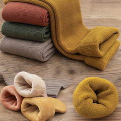 4 Pack Thick Winter Socks Crew Length Women's Stockings