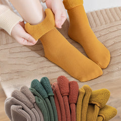 4 Pack Thick Winter Socks Crew Length Women's Stockings