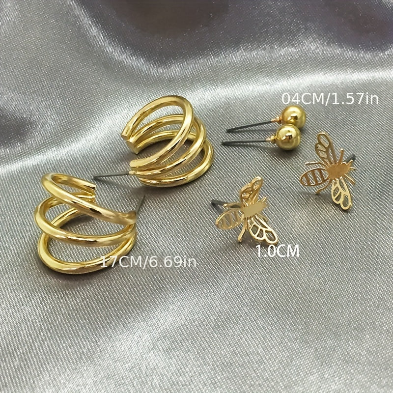 Sweet Bee Earring For Girls Ear Jewelry