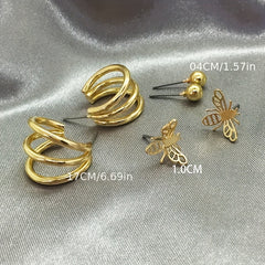 Sweet Bee Earring For Girls Ear Jewelry