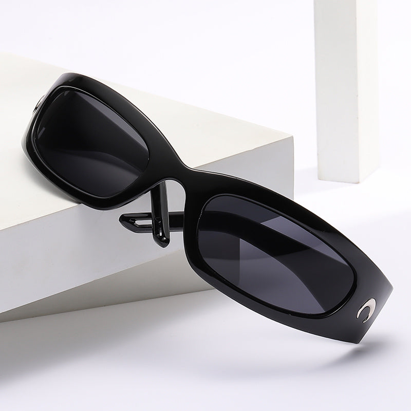 Moon Rectangle Sunglasses Men Women's Shade Eyewear