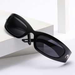 Moon Rectangle Sunglasses Men Women's Shade Eyewear