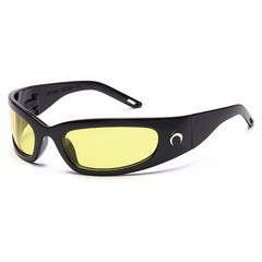 Moon Rectangle Sunglasses Men Women's Shade Eyewear