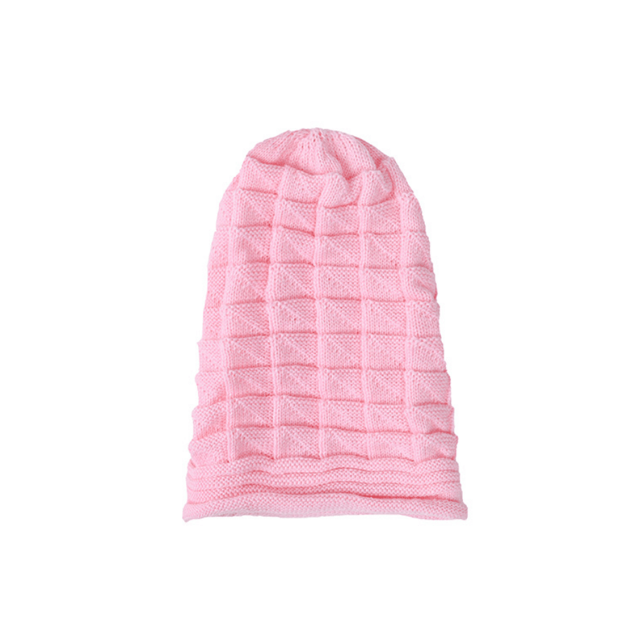 Pleated Flange Cap Ladies Winter Ski Sweater Hat Outdoor Knitted Hat