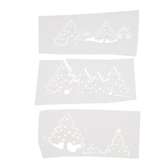 3Pcs Metal Cutting Dies Wood & House Designs for Crafts Cards Scrapbooking