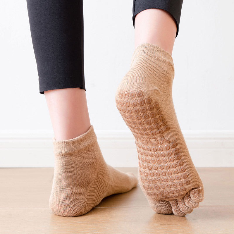 Short Calf 5-Toe Split Socks for Fitness Yoga Pilates
