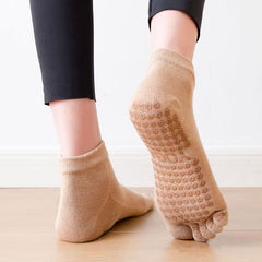 Short Calf 5-Toe Split Socks for Fitness Yoga Pilates