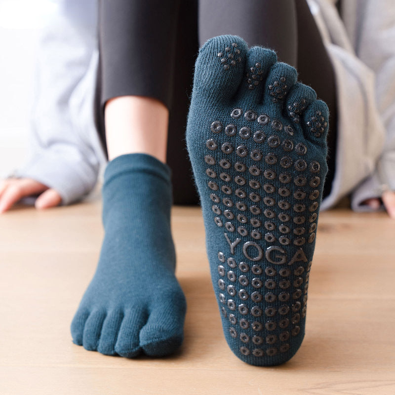 Short Calf 5-Toe Split Socks for Fitness Yoga Pilates