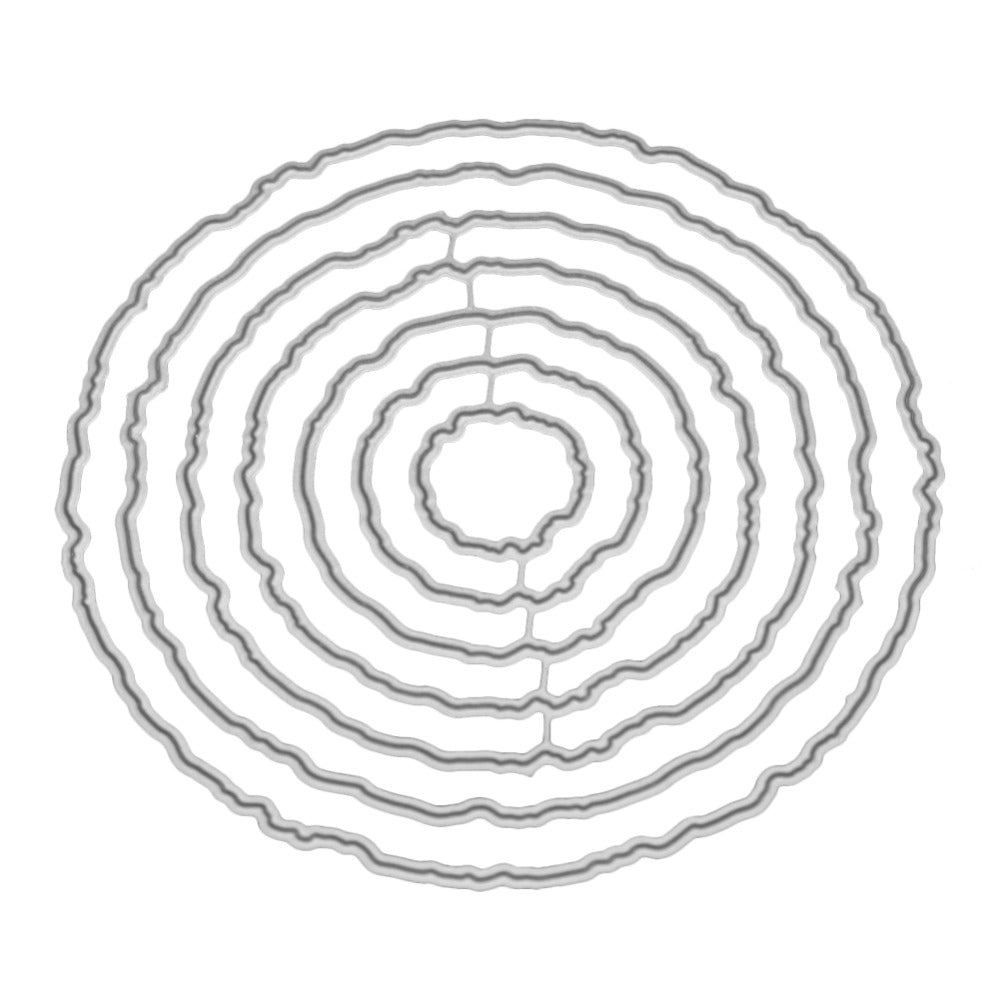 Circle Stitched Frames Metal Cutting Dies for DIY Scrapbooking