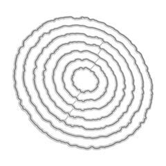 Circle Stitched Frames Metal Cutting Dies for DIY Scrapbooking
