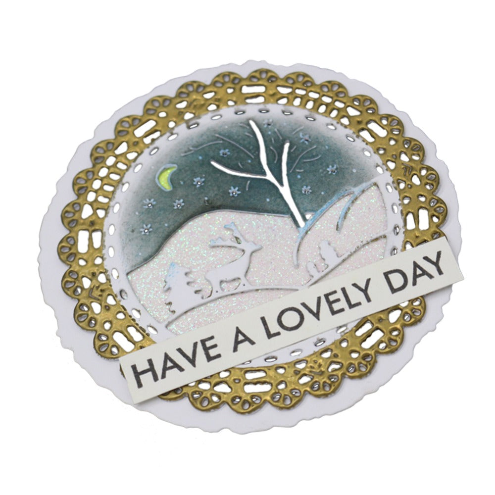 Circle Stitched Frames Metal Cutting Dies for DIY Scrapbooking