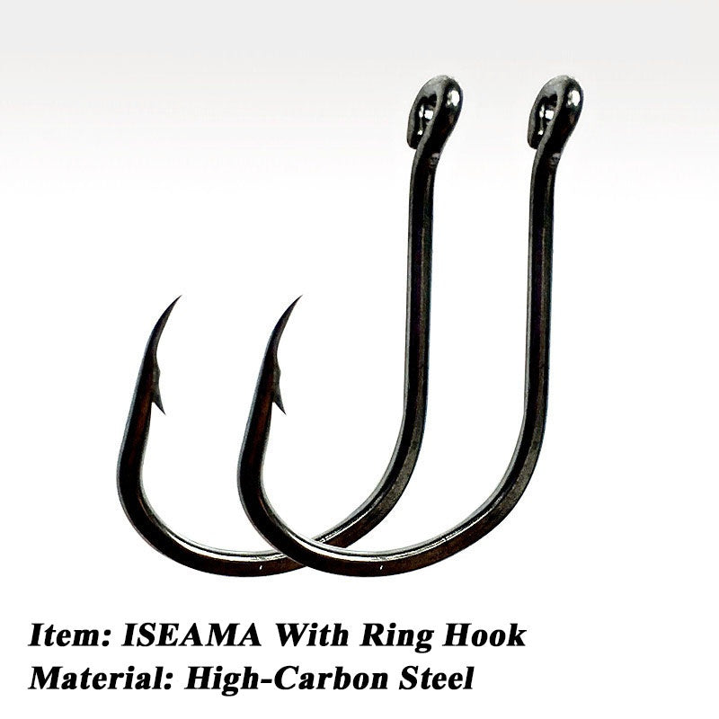 1600pcs High Carbon Steel Barbed Fishing Hooks With Ring Hook for Carp