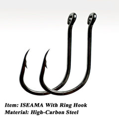 1600pcs High Carbon Steel Barbed Fishing Hooks With Ring Hook for Carp