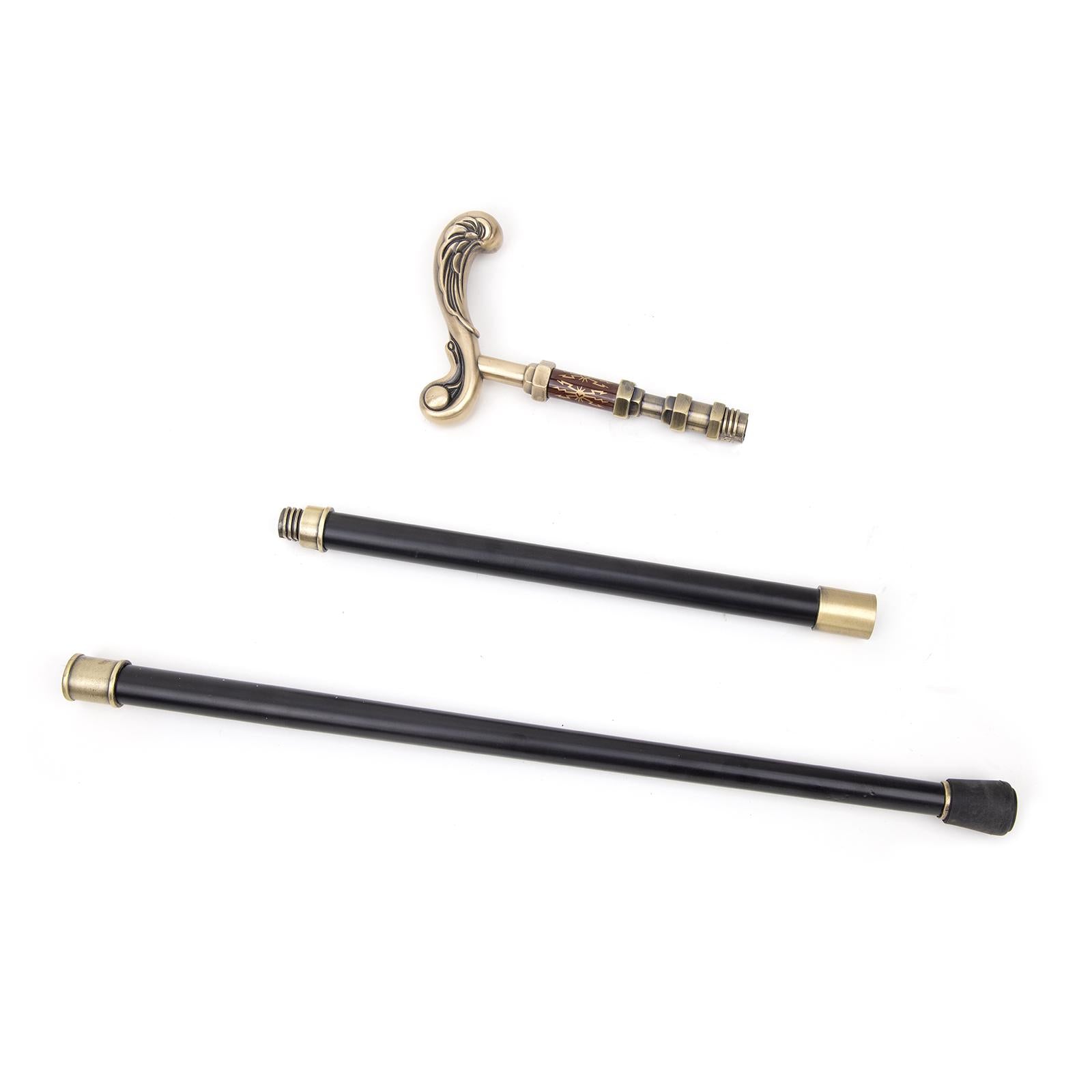 Golden Flower Walking Stick - Decorative Fashionable Design