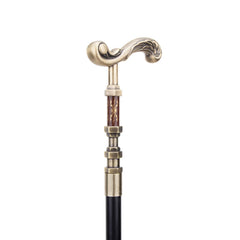 Golden Flower Walking Stick - Decorative Fashionable Design