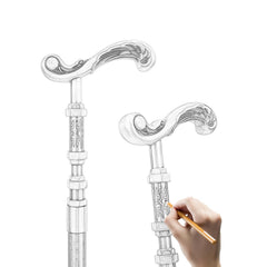 Golden Flower Walking Stick - Decorative Fashionable Design