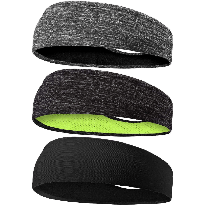 Sweat Wicking Men's Headband for Running Crossfit Yoga Cycling