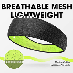 Sweat Wicking Men's Headband for Running Crossfit Yoga Cycling