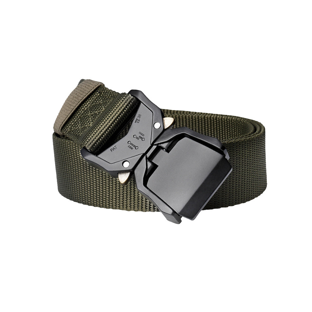 Outdoor Men's Nylon Tactical Belt with Key Chain Buckle Set