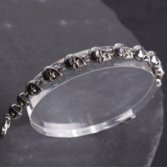 Men's Gothic Skull Chain Bracelet Metal Punk Rock Biker
