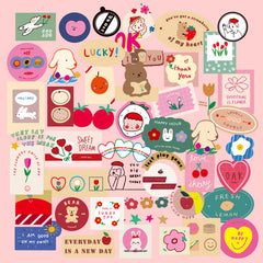 50pcs Pet No Repeat Ins Stickers Diy Stationery Computer Stickers