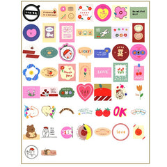 50pcs Pet No Repeat Ins Stickers Diy Stationery Computer Stickers