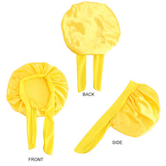 Satin Silk Bonnet Baby Sleep Cap Kids Beanie