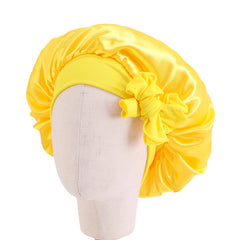 Satin Silk Bonnet Baby Sleep Cap Kids Beanie