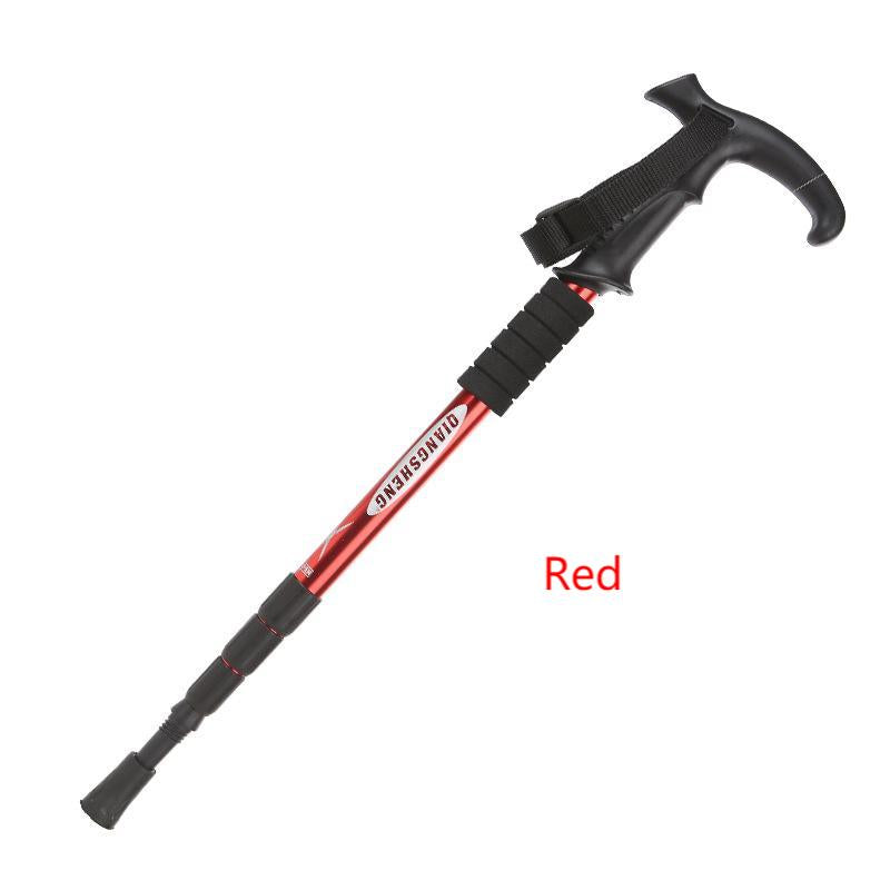 Climbing Telescopic Stick Aluminum Alloy Stick for Outdoor Travel Hiking