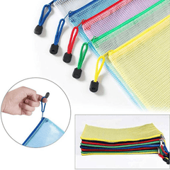 15pcs Colacoo Mesh Zipper Pouch Plastic Zipper Bags