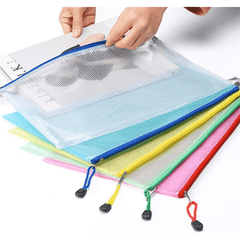 15pcs Colacoo Mesh Zipper Pouch Plastic Zipper Bags