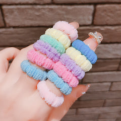 100pcs Kids Elastic Towel Ring Rubber Band Hair Ring