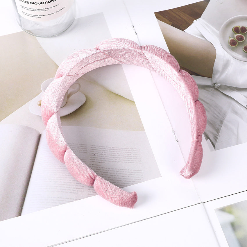 Winter Thick Bread Headband Pure High Ladies Hairband