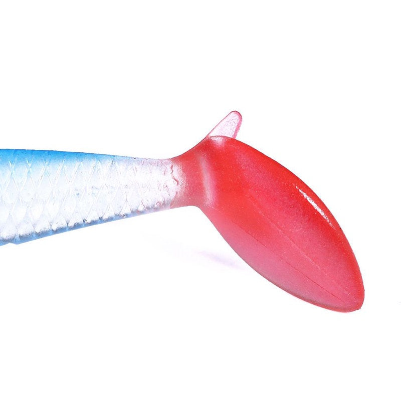 5pcs Soft Fishing Lures Wobbler Bait with Hooks