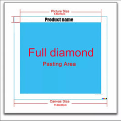 5D DIY Diamond Painting Kit Water Dandelion Embroidery Cross Stitch
