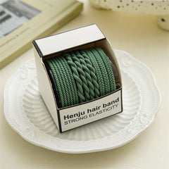 Girls Elastic Braided Hair Ties Ponytail Hair Accessories