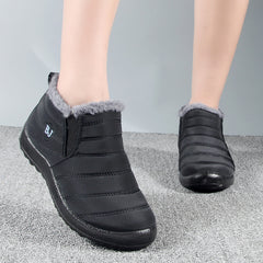 Women's Waterproof Snow Boots Thermal Winter Short Slip On