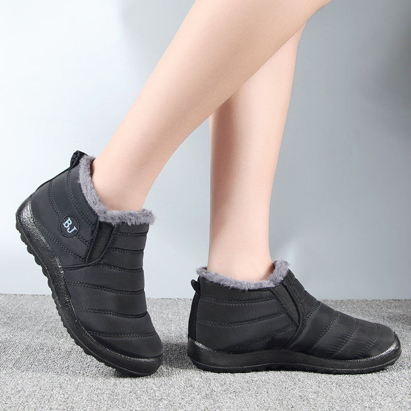 Women's Waterproof Snow Boots Thermal Winter Short Slip On