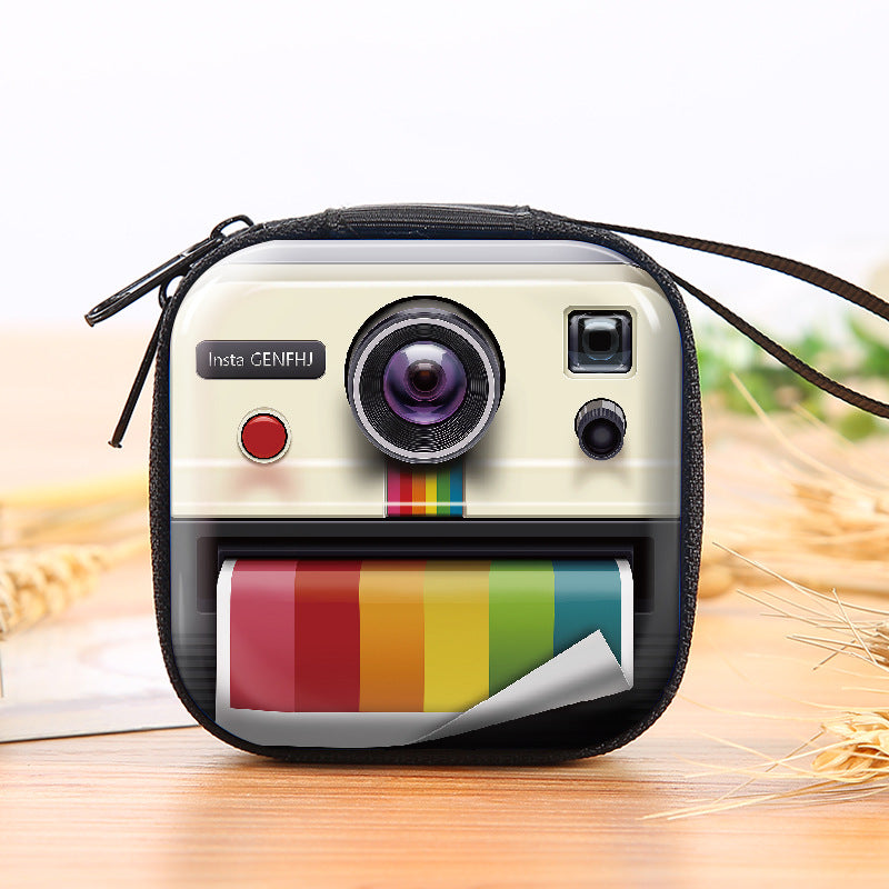 Tape Recorder Coin Purse Mini Key Case Earphone Bag