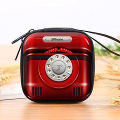 Tape Recorder Coin Purse Mini Key Case Earphone Bag
