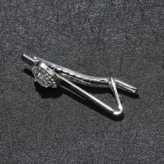 Men's Crystal Formal Dress Shirt Tie Clip