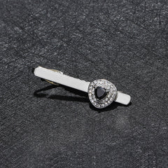 Men's Crystal Formal Dress Shirt Tie Clip