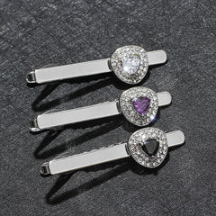 Men's Crystal Formal Dress Shirt Tie Clip
