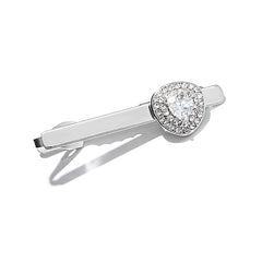 Men's Crystal Formal Dress Shirt Tie Clip