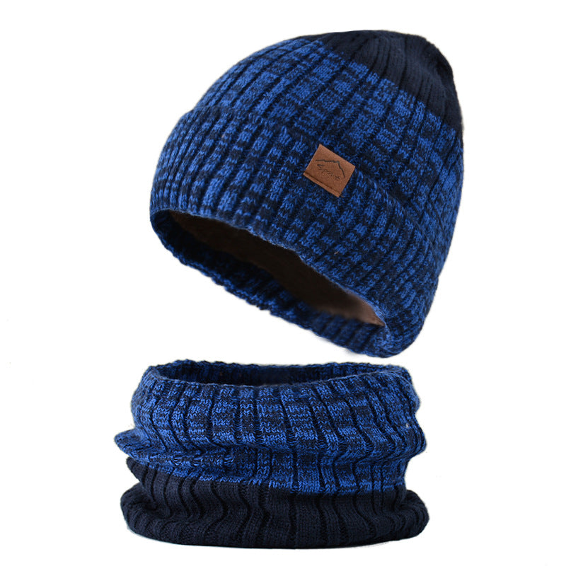 Men's Winter Wool Hat Knitted Thermal Warm Cap Plush Thickened