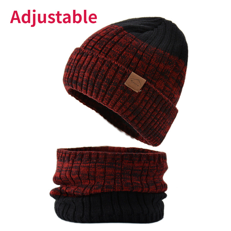 Men's Winter Wool Hat Knitted Thermal Warm Cap Plush Thickened