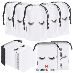 50pc Reusable Cosmetic Bag for Eyelash Extensions and Makeup Tools